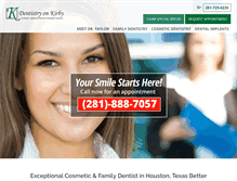 Tablet Screenshot of dentistryonkirby.com